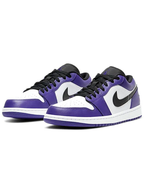 Кроссовки 1 низкие Air Jordan — изображение 3 из 4, фиолетовый/белый