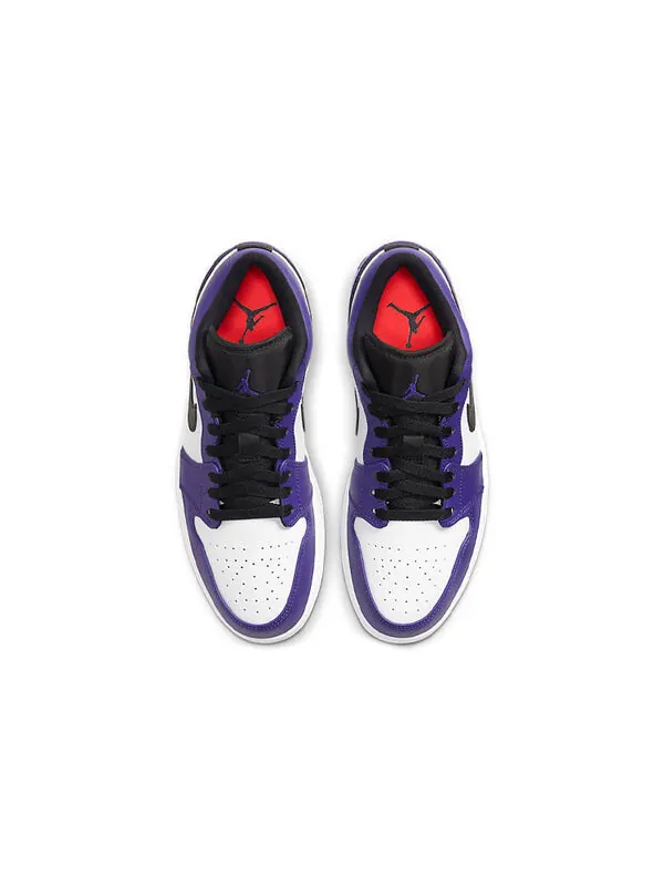 Кроссовки 1 низкие Air Jordan — изображение 4 из 4, фиолетовый/белый