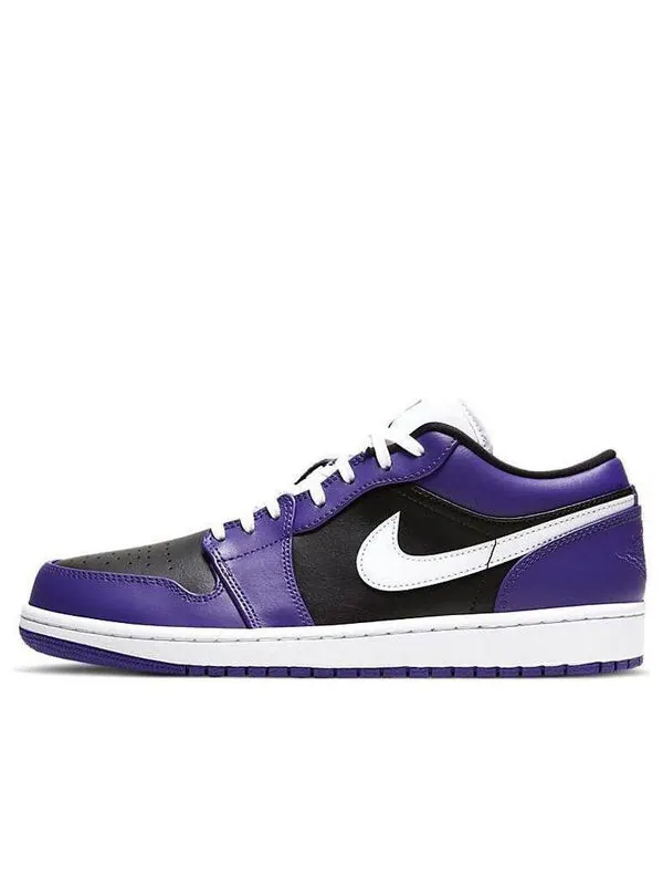 Кроссовки 1 низкие Air Jordan — изображение 1 из 4, фиолетовый/черный/белый