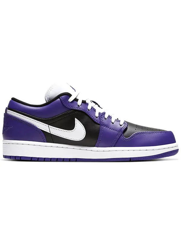 Кроссовки 1 низкие Air Jordan — изображение 2 из 4, фиолетовый/черный/белый