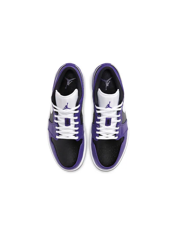 Кроссовки 1 низкие Air Jordan — изображение 4 из 4, фиолетовый/черный/белый