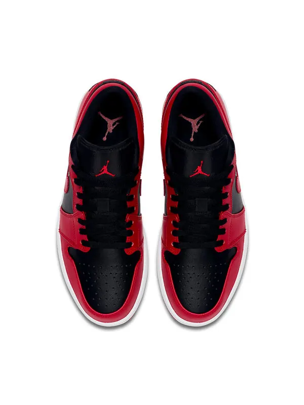 Кроссовки 1 низкие Air Jordan — изображение 4 из 4, черный/красный