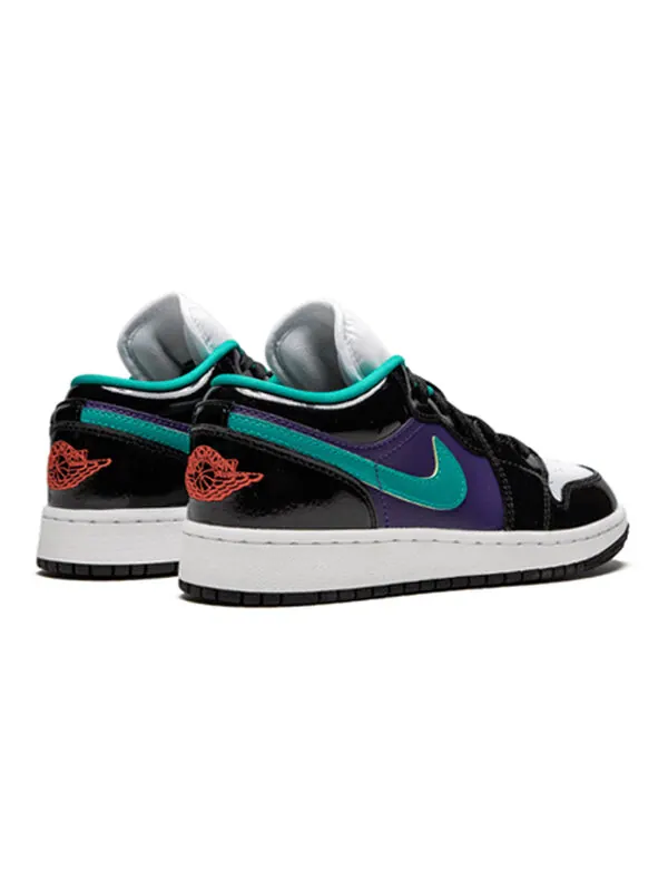 Кроссовки 1 низкие Air Jordan — изображение 4 из 4, черный/зеленый-белый