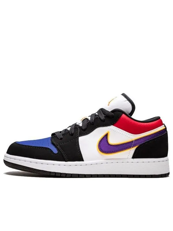 Кроссовки 1 низкие Air Jordan — изображение 1 из 4, черный/фиолетовый/белый