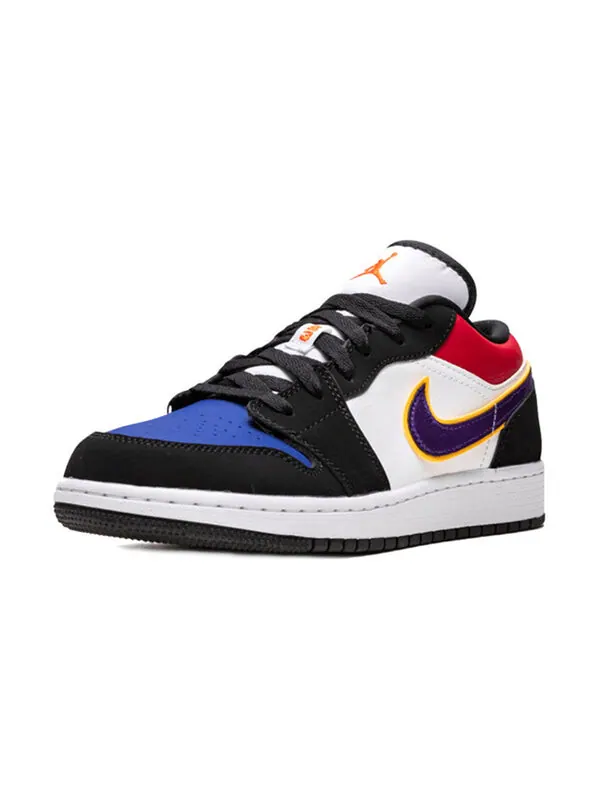 Кроссовки 1 низкие Air Jordan — изображение 2 из 4, черный/фиолетовый/белый