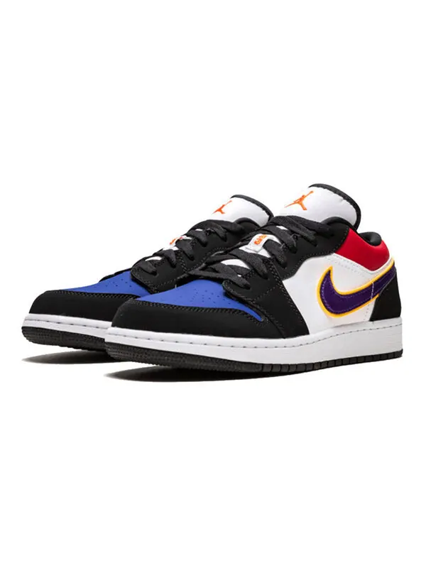 Кроссовки 1 низкие Air Jordan — изображение 3 из 4, черный/фиолетовый/белый
