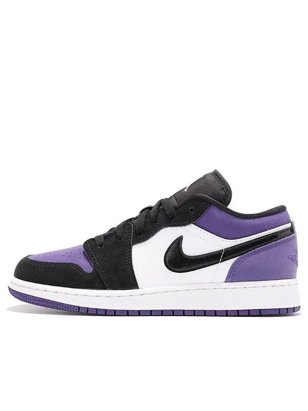 Кроссовки 1 низкие Air Jordan — изображение 1 из 4, фиолетовый/черный/белый