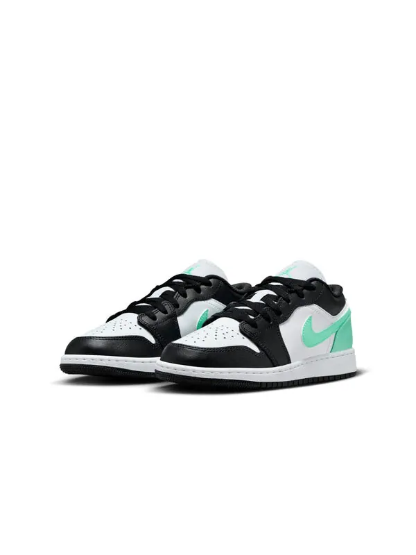 Кроссовки 1 low 'green glow' Air Jordan — изображение 3 из 4, белый/черный/зеленый
