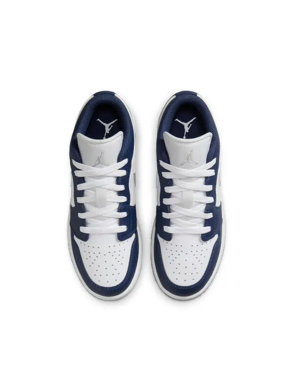 Кроссовки 1 низкие Air Jordan — изображение 3 из 4, белый/темно-синий/серый