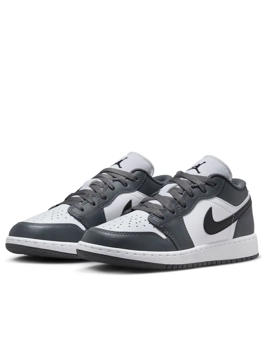 Кроссовки (GS) Air Jordan 1 Low 'Iron Grey' — изображение 4 из 6, серый
