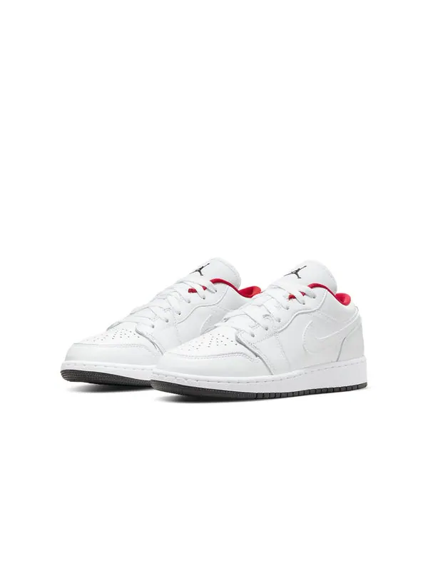 Кроссовки 1 low 'white gym red black' Air Jordan — изображение 3 из 4, белый
