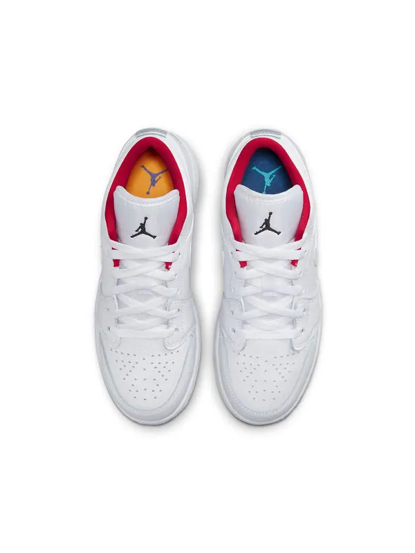 Кроссовки 1 low 'white gym red black' Air Jordan — изображение 4 из 4, белый