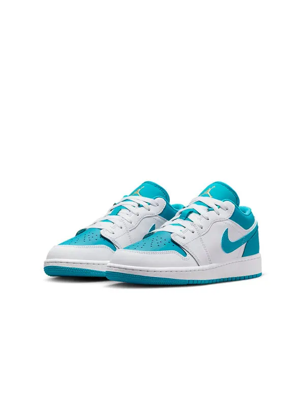 Кроссовки 1 низкие Air Jordan — изображение 3 из 4, белый//золотистый