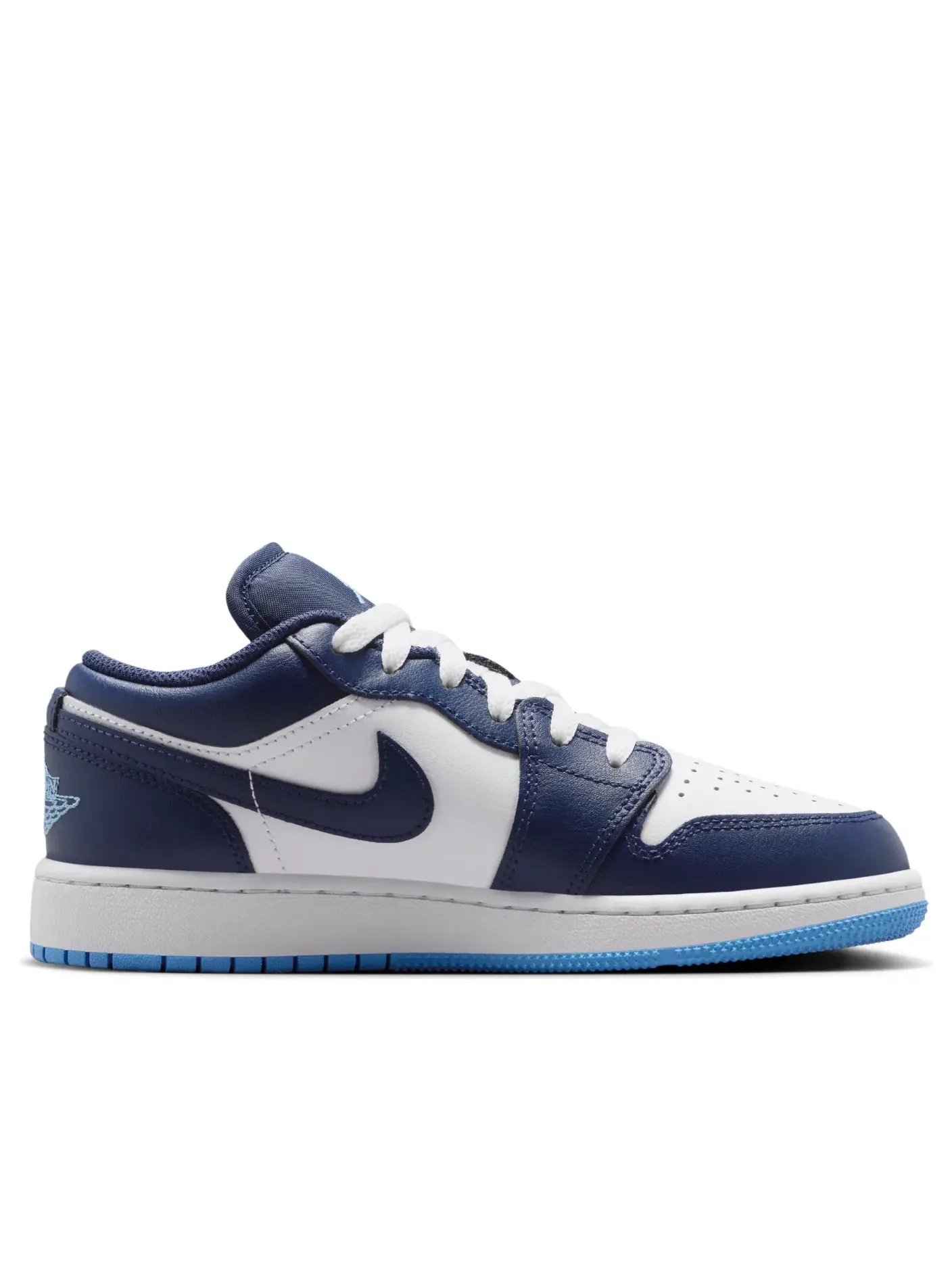 Кроссовки (GS) Air Jordan 1 Low 'Midnight Navy University Blue' — изображение 6 из 7, темно-синий
