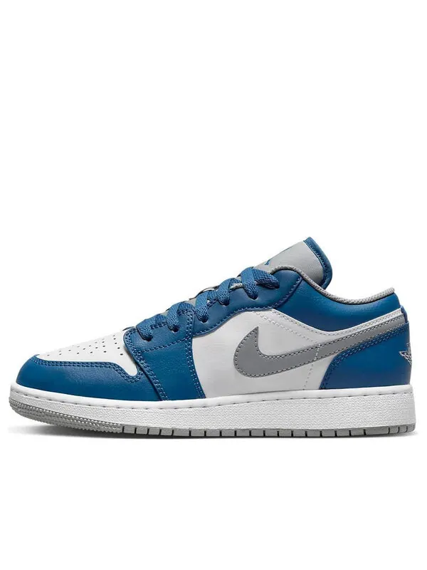Кроссовки 1 низкие Air Jordan — изображение 1 из 4, белый/серый/синий