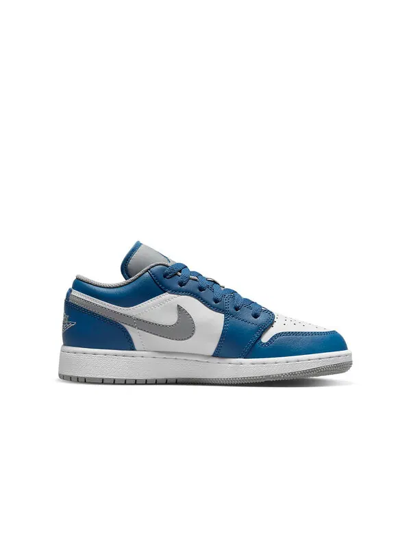 Кроссовки 1 низкие Air Jordan — изображение 2 из 4, белый/серый/синий