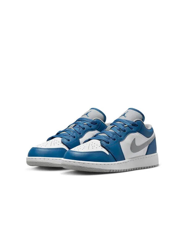 Кроссовки 1 низкие Air Jordan — изображение 3 из 4, белый/серый/синий