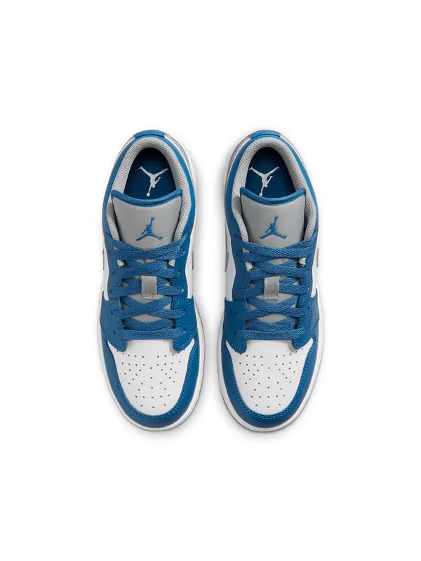 Кроссовки 1 низкие Air Jordan — изображение 4 из 4, белый/серый/синий