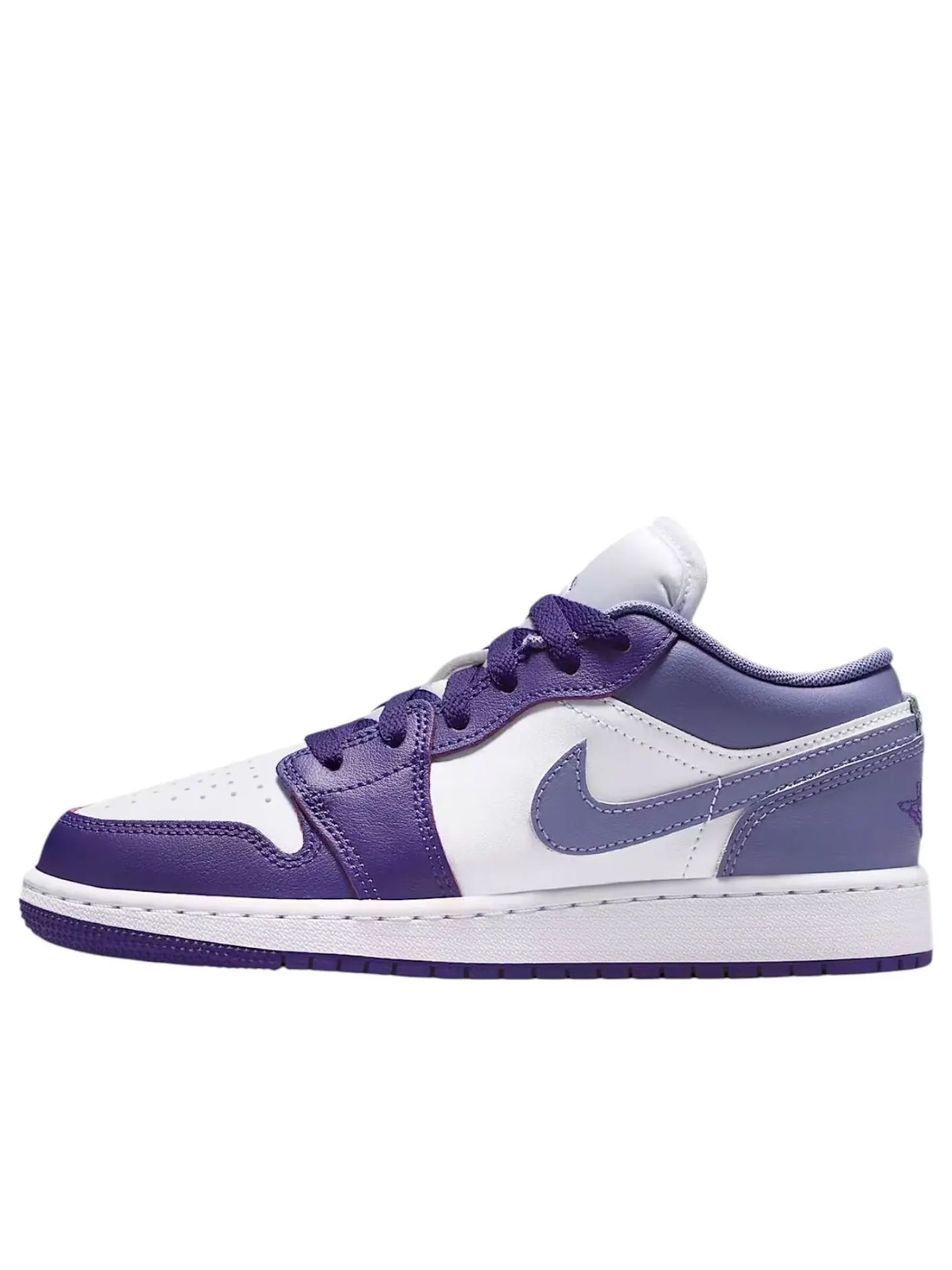 Кроссовки (GS) Air Jordan 1 Low 'Court Purple Dusty Amethyst' — изображение 1 из 6, фиолетовый
