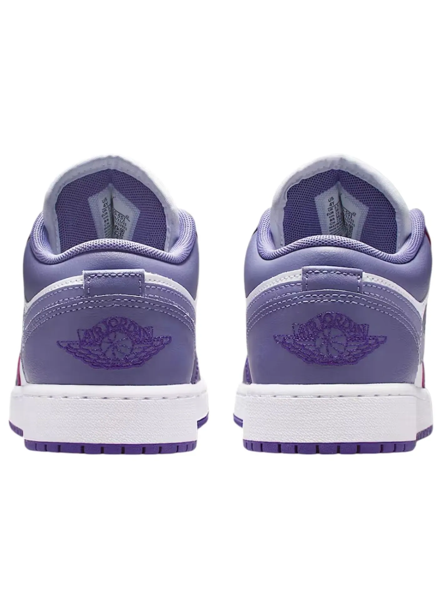 Кроссовки (GS) Air Jordan 1 Low 'Court Purple Dusty Amethyst' — изображение 4 из 6, фиолетовый