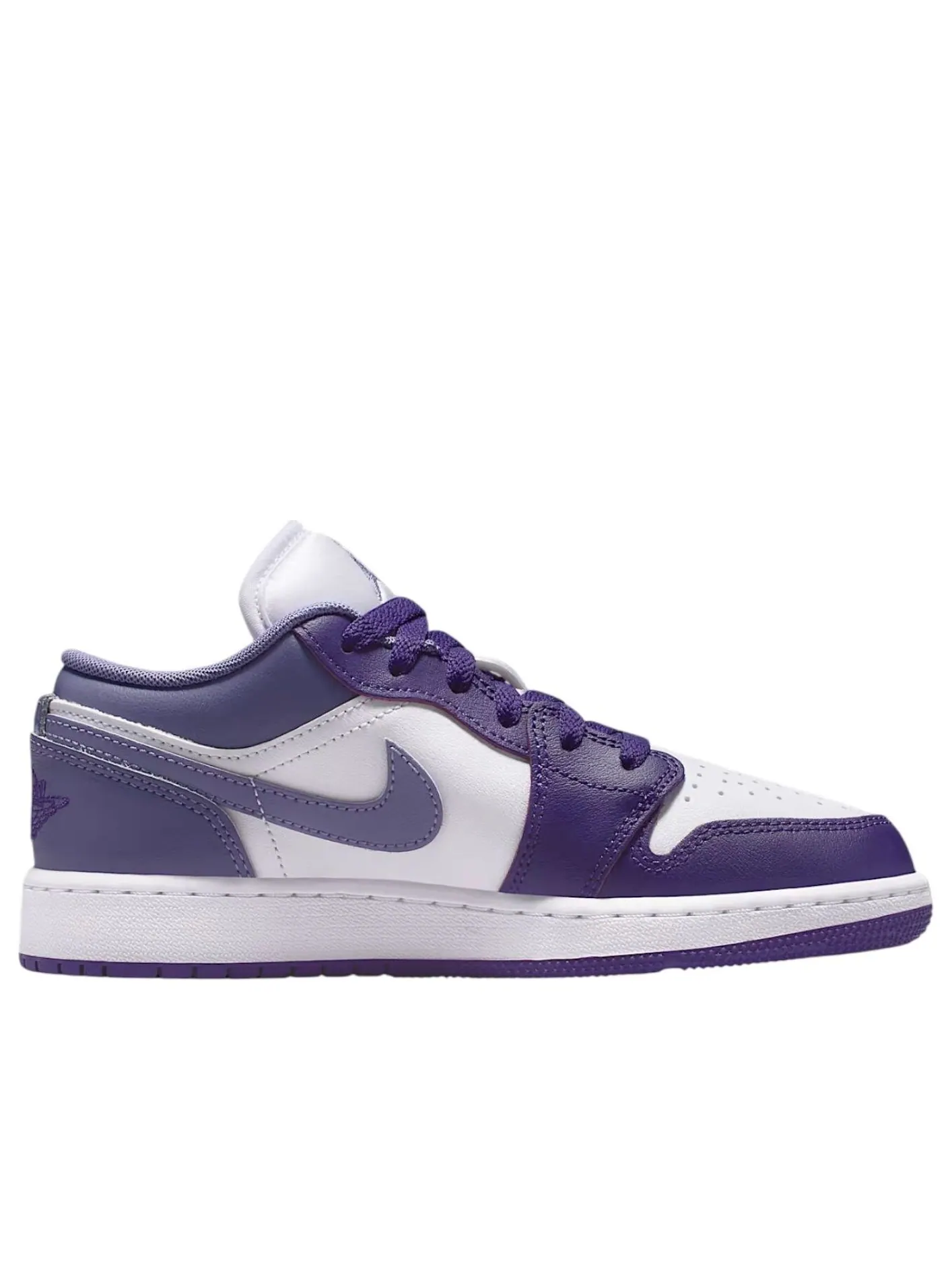 Кроссовки (GS) Air Jordan 1 Low 'Court Purple Dusty Amethyst' — изображение 6 из 6, фиолетовый