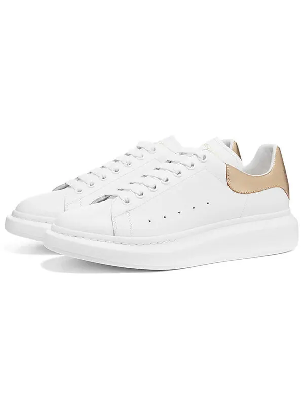 Кроссовки oversized sneaker 'white gold' Alexander Mcqueen — изображение 2 из 4, белый/золотистый