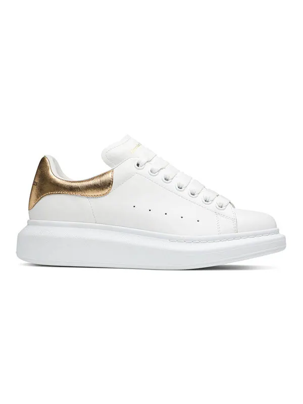 Кроссовки oversized sneaker 'white light gold' Alexander Mcqueen — изображение 2 из 4, белый/светлый золотистый