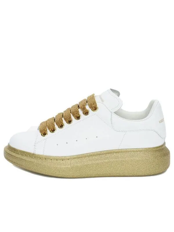 Кроссовки oversized sneaker 'white gold' Alexander Mcqueen — изображение 1 из 4, белый/золотистый