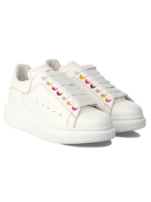 Кроссовки oversized sneaker 'white rainbow' Alexander Mcqueen — изображение 3 из 4, белый//мульти