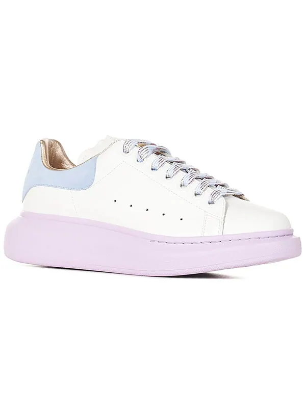 Кроссовки oversized sneaker 'white blue lilac' Alexander Mcqueen — изображение 2 из 4, белый/синий