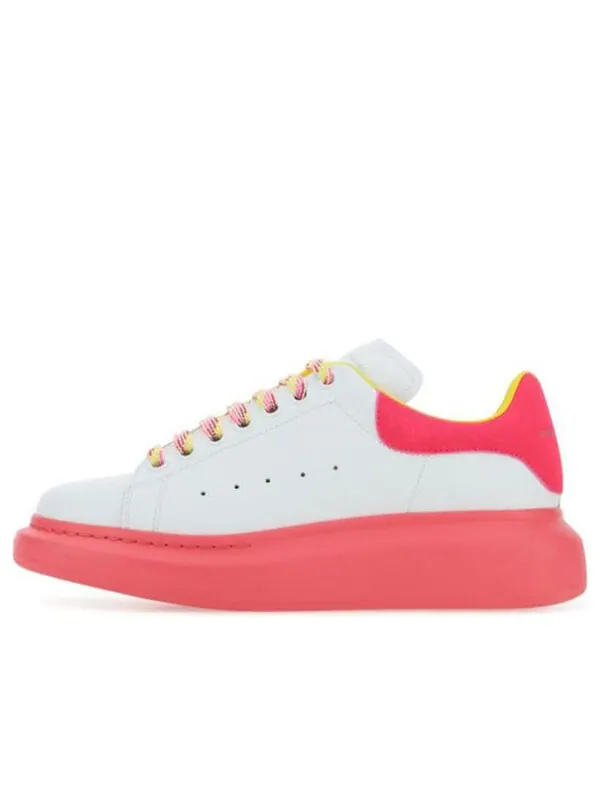 Кроссовки oversized sneakers 'white pink yellow' Alexander Mcqueen — изображение 1 из 4, белый/розовый/желтый