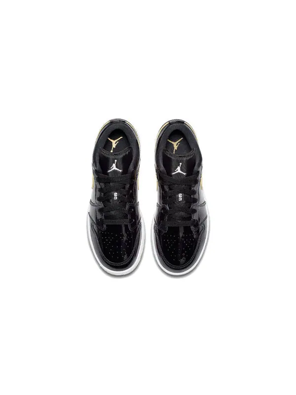 Кроссовки 1 низкие Air Jordan — изображение 4 из 4, черный/золотистый