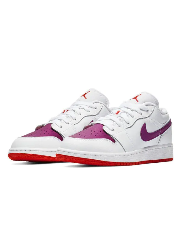 Кроссовки 1 низкие Air Jordan — изображение 2 из 4, белый/-розовый