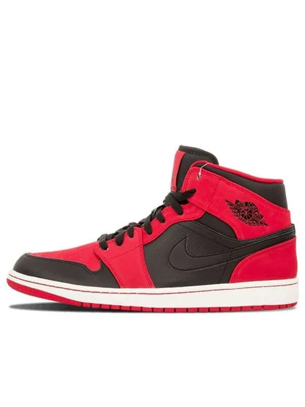 Кроссовки 1 средние Air Jordan — изображение 1 из 3, черный/черный-красный