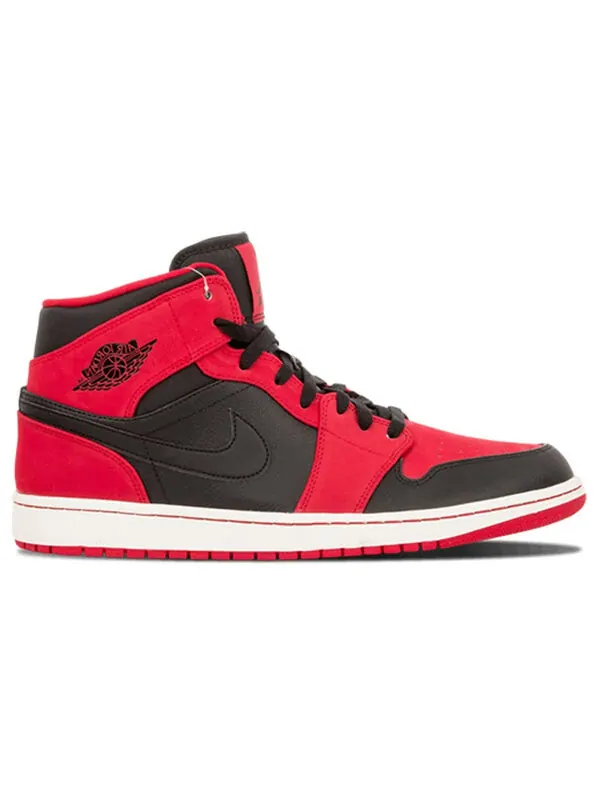 Кроссовки 1 средние Air Jordan — изображение 2 из 3, черный/черный-красный
