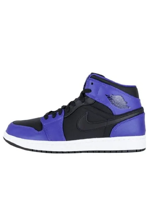 Кроссовки 1 ретро средние Air Jordan — изображение 1 из 4, черный/фиолетовый