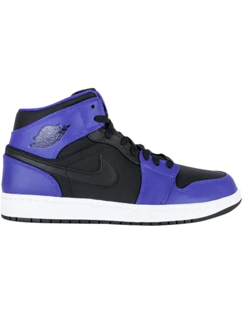 Кроссовки 1 ретро средние Air Jordan — изображение 2 из 4, черный/фиолетовый