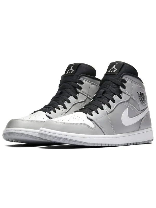 Кроссовки 1 средние Air Jordan — изображение 2 из 4, серый/белый/черный