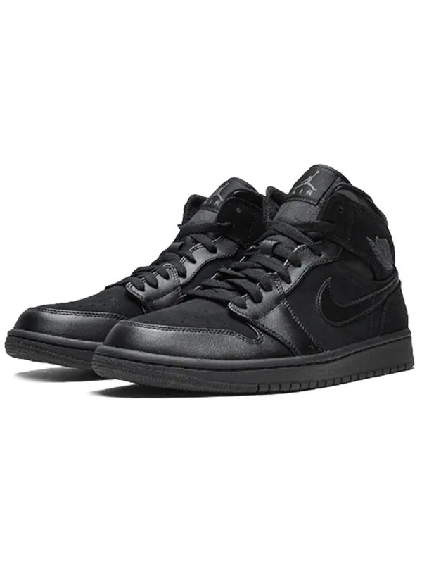 Кроссовки 1 средние Air Jordan — изображение 3 из 4, черный
