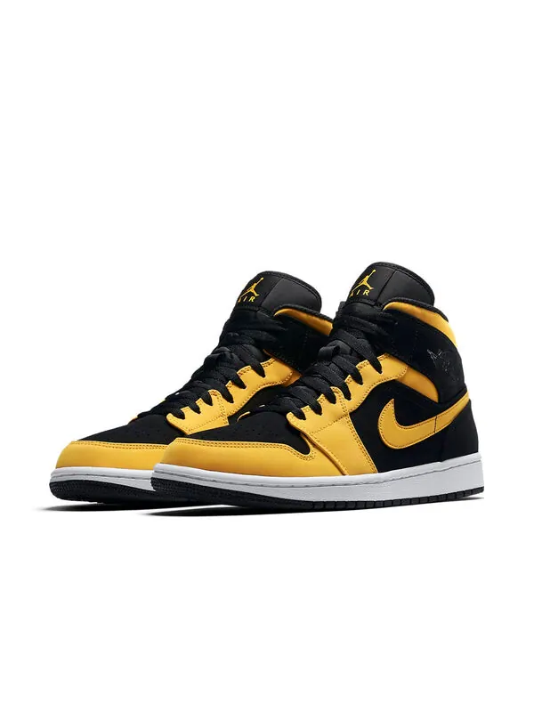 Кроссовки 1 ретро средние Air Jordan — изображение 3 из 4, черный/золотистый