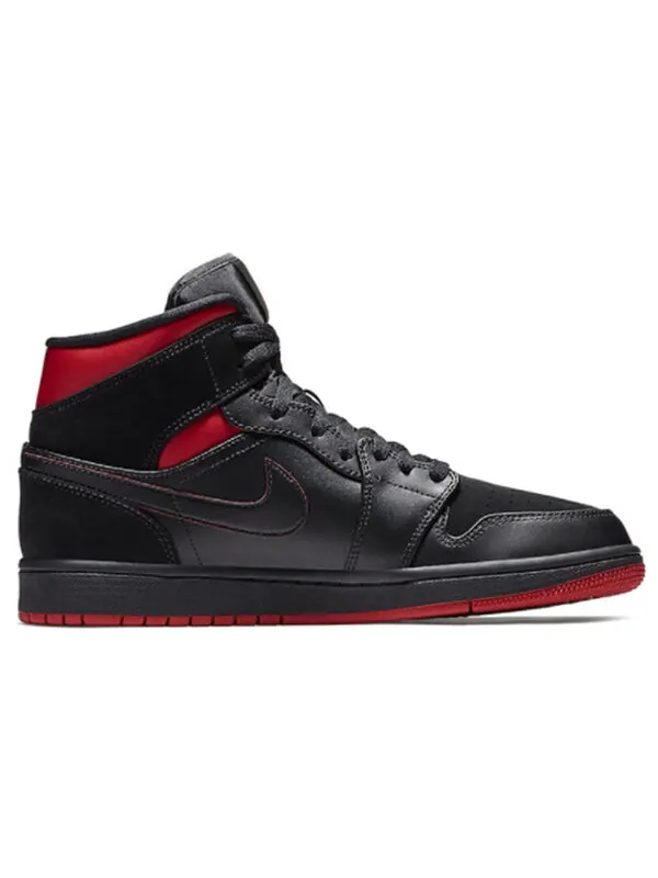 Кроссовки 1 ретро средние Air Jordan — изображение 2 из 4, черный/желтый-красный