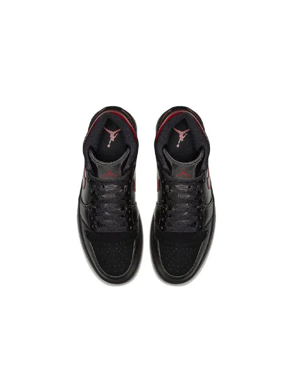 Кроссовки 1 ретро средние Air Jordan — изображение 4 из 4, черный/желтый-красный