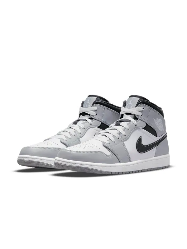 Кроссовки 1 средние Air Jordan — изображение 3 из 4, светлый серый/белый