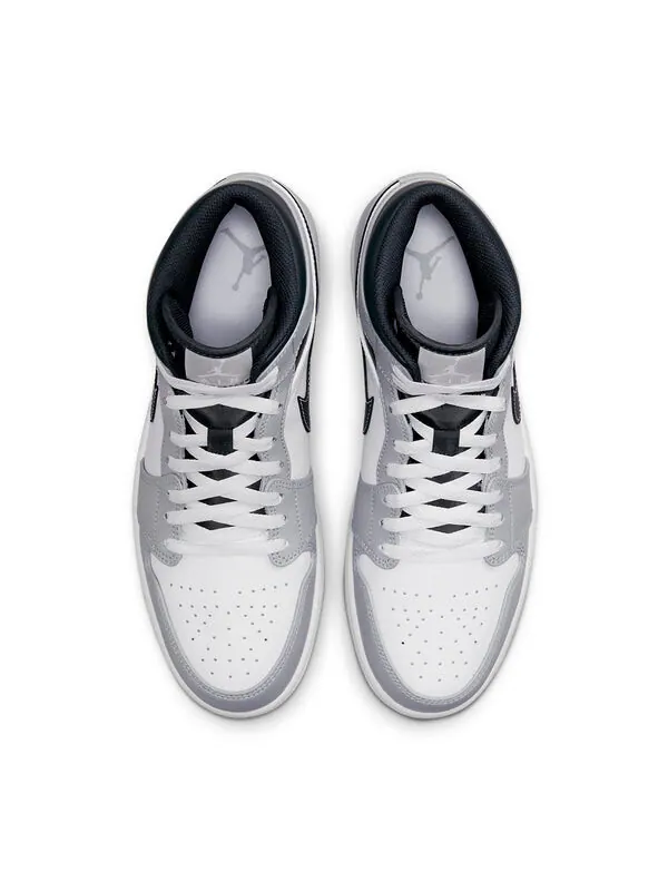 Кроссовки 1 средние Air Jordan — изображение 4 из 4, светлый серый/белый