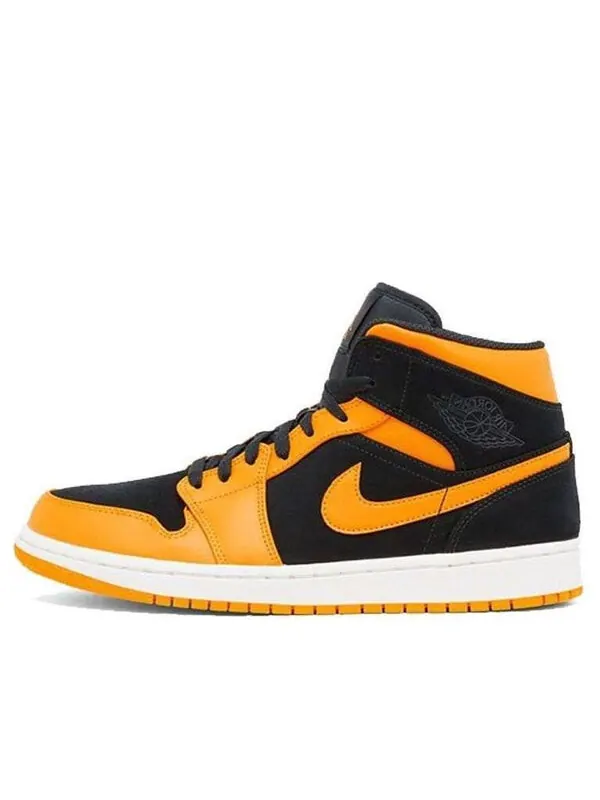 Кроссовки 1 средние Air Jordan — изображение 1 из 4, черный/оранжевый