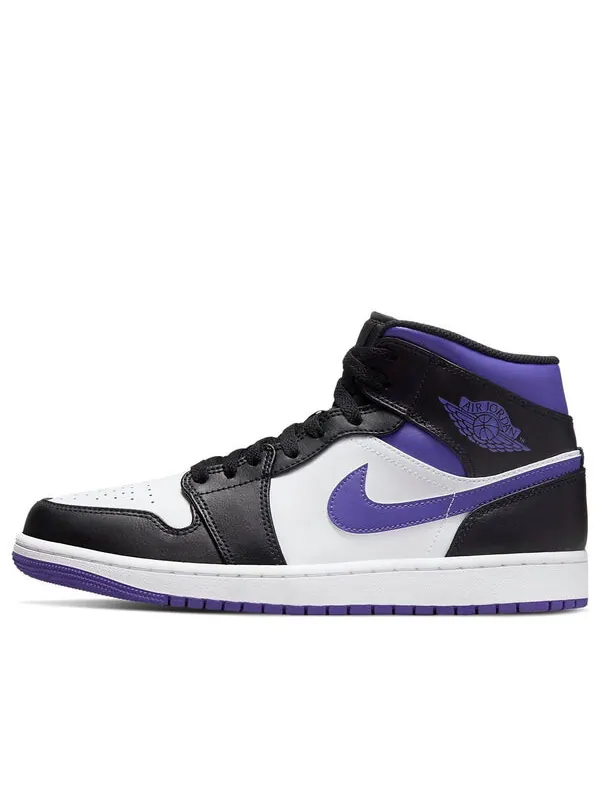 Кроссовки 1 средние Air Jordan — изображение 1 из 4, черный/фиолетовый/белый
