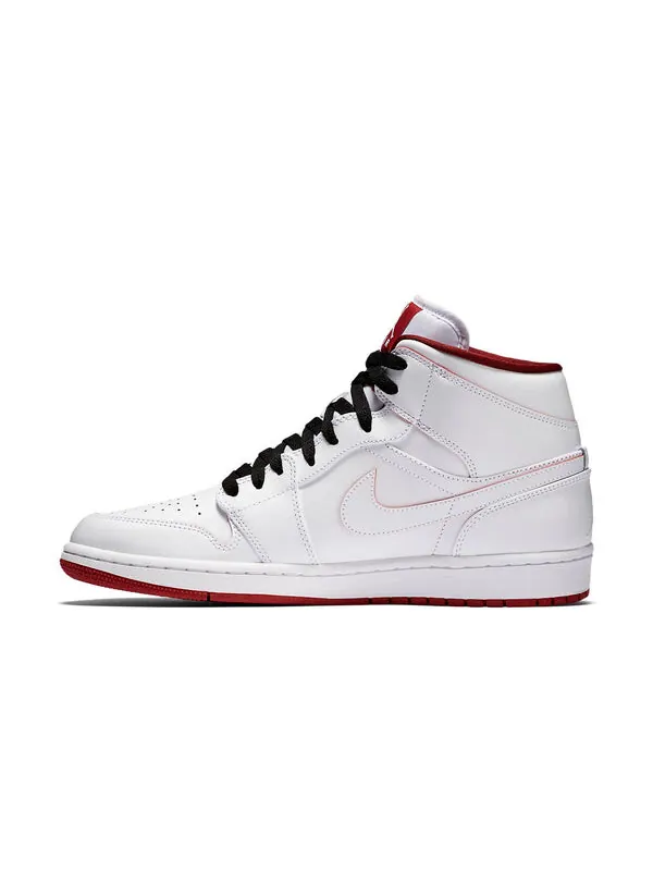 Кроссовки 1 ретро средние Air Jordan — изображение 2 из 4, белый/красный-черный