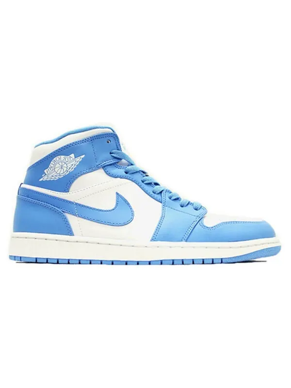 Кроссовки 1 средние Air Jordan — изображение 2 из 4, белый/синий-белый