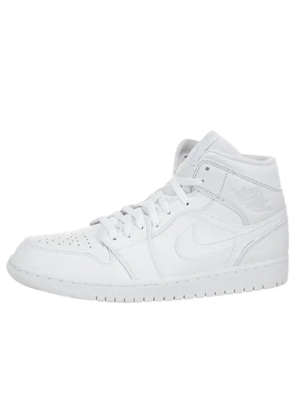Кроссовки 1 средние Air Jordan — изображение 1 из 4, белый/платиновый