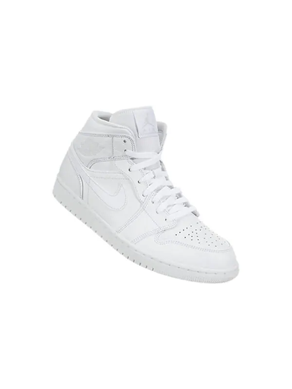 Кроссовки 1 средние Air Jordan — изображение 2 из 4, белый/платиновый